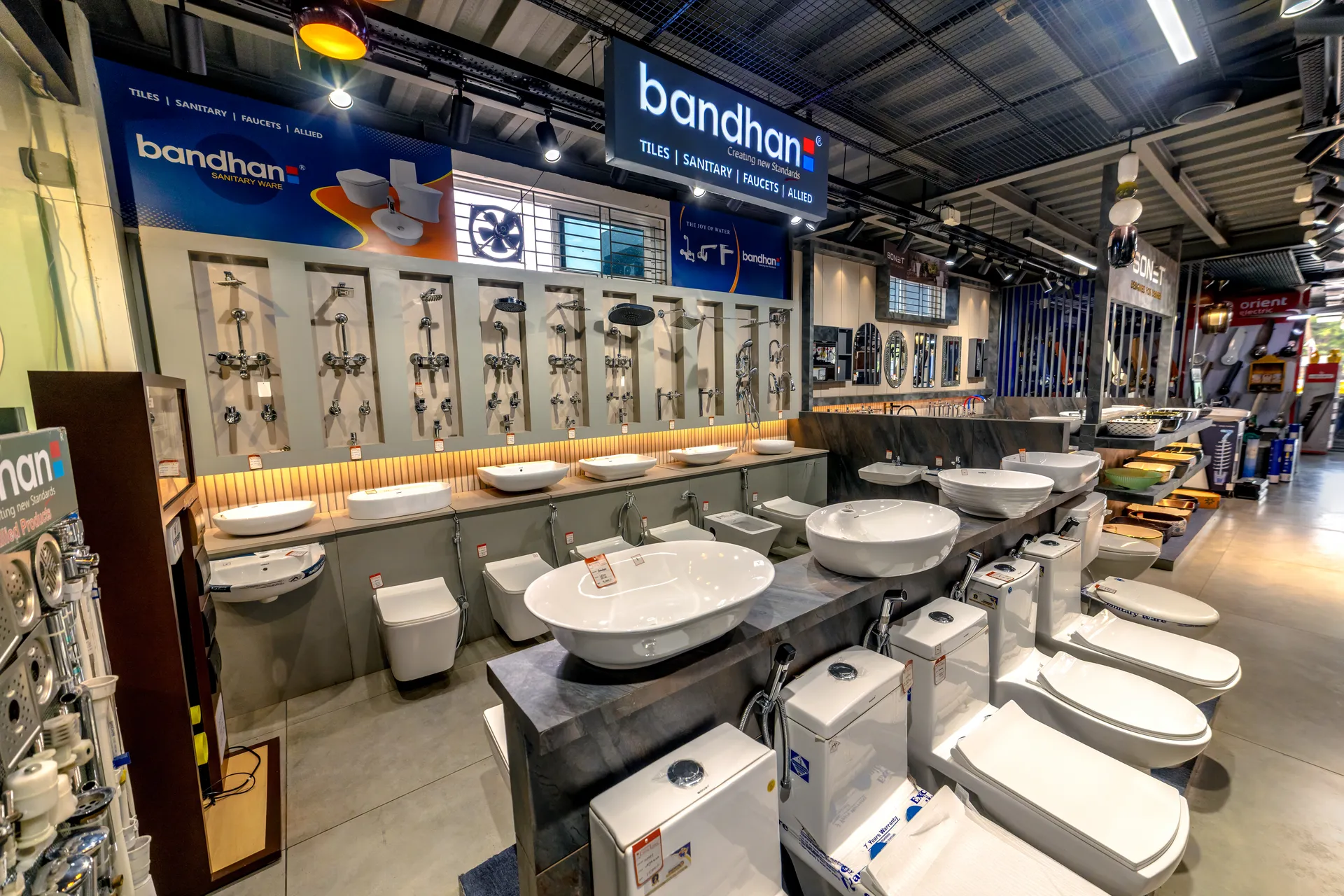 Living Lines Vizianagaram showroom – luxury tiles and bathware, Gandhi Nagar